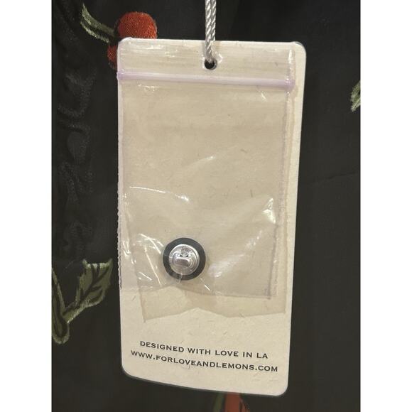 NWT For Love & lemons Cherry Mini Dress size L - Picture 4 of 7